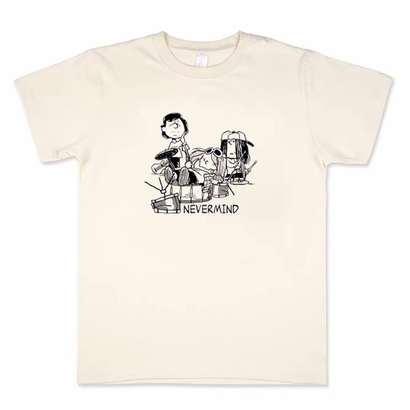 画像2: Nirvana x Caricature Print Round Neck Short Sleeve T-Shirt ユニセックス 男女兼用 ニルヴァーナ×ポートレートラウンドネック Tシャツ (2)