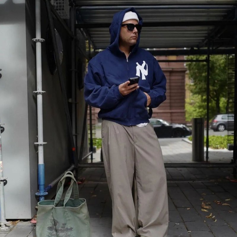 画像11: NY Noodle letter printed Graffiti Print Hoodie ユニセックス 男女兼用 NY Noodle 落書き風 ロゴ スウェットパーカー (11)