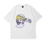 画像2: 26SS SpongeBob＆ plaster co-branded round neck Tshirts ユニセックス 男女兼用 スポンジボブ &レプリカ Tシャツ (2)