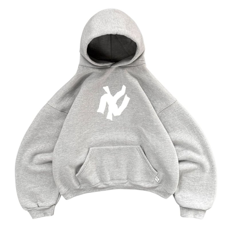 画像3: NY Noodle letter printed Graffiti Print Hoodie ユニセックス 男女兼用 NY Noodle 落書き風 ロゴ スウェットパーカー (3)