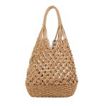 画像3: Rope woven basket tote bag 　ロープ編み籠かごトートバッグ (3)