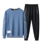 画像4: Round neck sweatshirt and pants with zip pockets Set　ユニセックス男女兼用 スウェット&ジップ付きパンツ セットアップ (4)