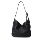 画像8: One-shoulder stylish leather tote with metal hardware, shoulder strap under arm　 ワンショルダースタイリッシュ金具付きレザートートショルダーアンダーアームバッグ (8)