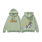 画像4: Tom and Jerry ME TO  ONLY YOU hoodie  ペアやファミリーで トム＆ジェリー ロゴ入り オーバーサイズ スウェット パーカーユニセックス 男女兼用 幅広いサイズ (4)