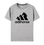 画像3: adihorse print round neck short sleeve T-shirt  ユニセックス 男女兼用adihorseアディホースプリントラウンドネック Tシャツ (3)