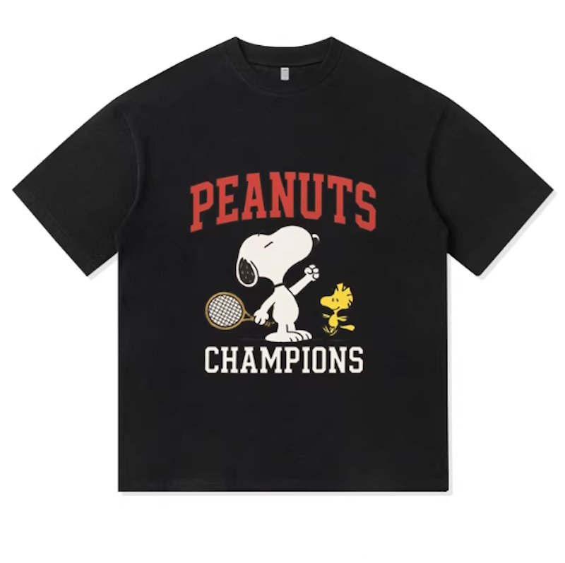 画像3: Snoopy x Champion Print round neck short sleeve T-shirt  ユニセックス 男女兼用スヌーピー×チャンピオンプリントラウンドネック Tシャツ (3)