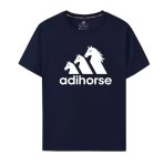画像4: adihorse print round neck short sleeve T-shirt  ユニセックス 男女兼用adihorseアディホースプリントラウンドネック Tシャツ (4)