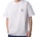 画像1:  Zootopia Sheriff Judy Printprint round neck short sleeve T-shirt  ユニセックス 男女兼用ジュディ保安官プリントラウンドネック Tシャツ (1)