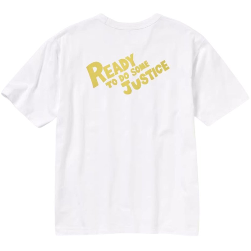 画像4:  Zootopia Sheriff Judy Printprint round neck short sleeve T-shirt  ユニセックス 男女兼用ジュディ保安官プリントラウンドネック Tシャツ (4)