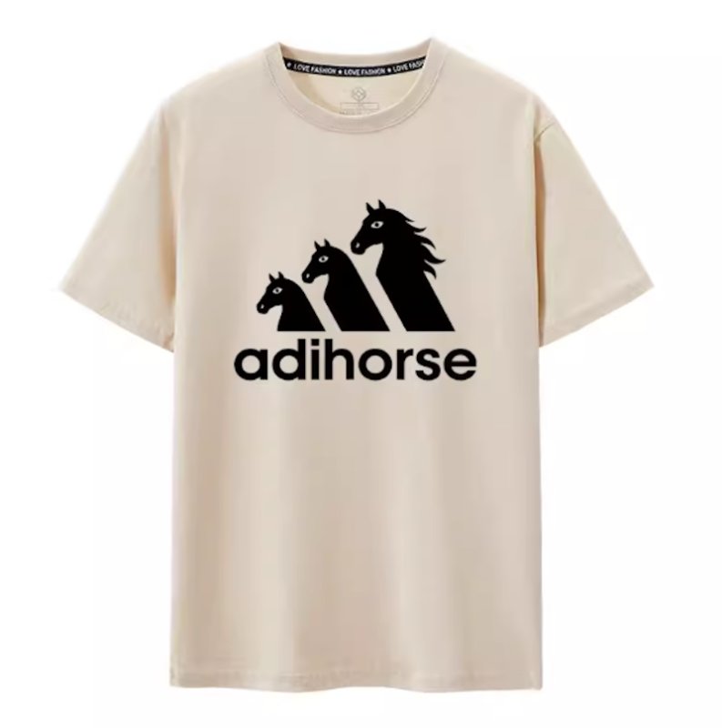 画像5: adihorse print round neck short sleeve T-shirt  ユニセックス 男女兼用adihorseアディホースプリントラウンドネック Tシャツ (5)