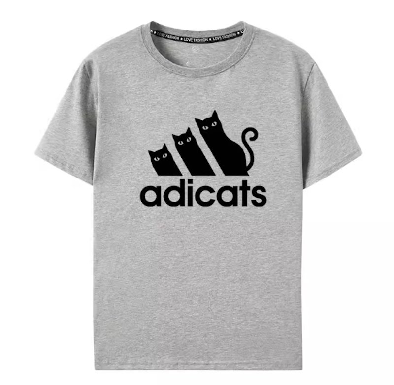 画像3: adicats print round neck short sleeve T-shirt  ユニセックス 男女兼用adicats アディキャッツプリントラウンドネック Tシャツ (3)