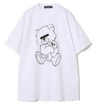 画像1: Bear Parent and Child Print round neck short sleeve T-shirt  ユニセックス 男女兼用ベアペアレント＆チャイルドプリントラウンドネック Tシャツ (1)
