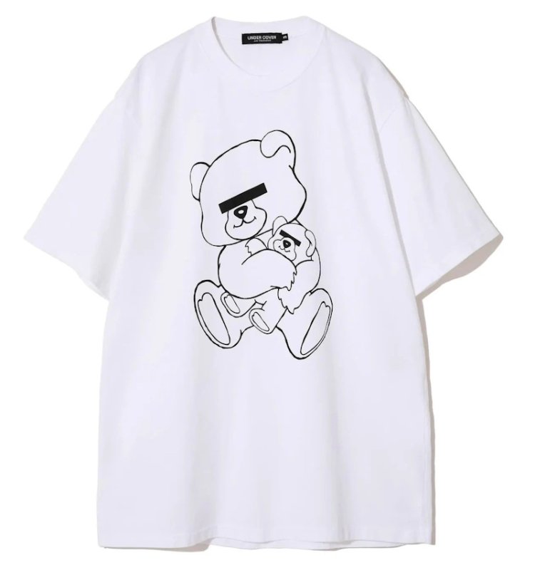 画像1: Bear Parent and Child Print round neck short sleeve T-shirt  ユニセックス 男女兼用ベアペアレント＆チャイルドプリントラウンドネック Tシャツ (1)