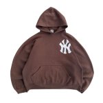 画像5: BIG NY Noodle letter printed Graffiti Print Vintage Hoodie ユニセックス 男女兼用 NY Noodle 落書き風 グラフィティ ロゴ 古着風 ヴィンテージ風 スウェットパーカー (5)