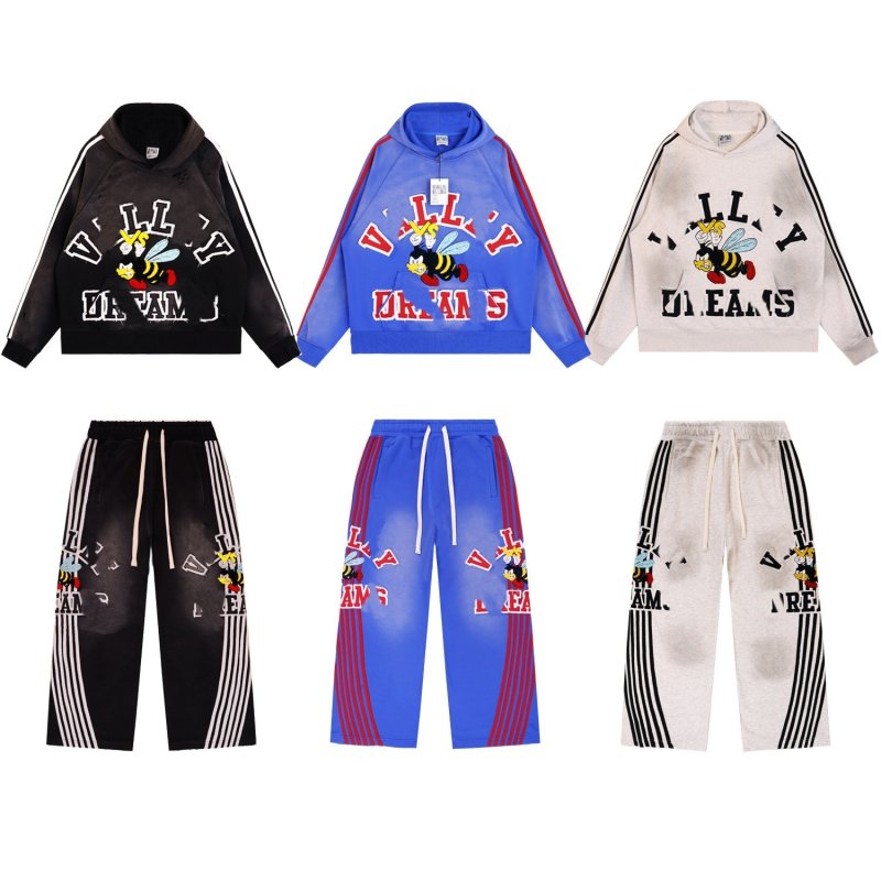 画像4: Vale Anthem Bee & Logo Hoodie + Pants Set 　ユニセックス男女兼用 Vale Anthem蜂＆ロゴフーディ+パンツセットアップ (4)