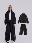 画像6: 26SS Jaded London Unisex Black Vapor Tracksuit Bottoms Set Up Jacket + Pant ユニセックス 男女兼用 ジェイデッドロンドンマッチング セットアップ トラックスーツ 上下 (6)