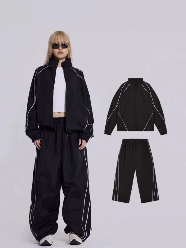 画像6: 26SS Jaded London Unisex Black Vapor Tracksuit Bottoms Set Up Jacket + Pant ユニセックス 男女兼用 ジェイデッドロンドンマッチング セットアップ トラックスーツ 上下 (6)