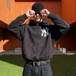 画像12: BIG NY Noodle letter printed Graffiti Print Vintage Hoodie ユニセックス 男女兼用 NY Noodle 落書き風 グラフィティ ロゴ 古着風 ヴィンテージ風 スウェットパーカー (12)