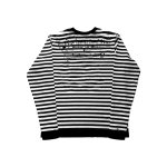 画像3: Border x GirlPhoto Print Long Sleeve T-Shirt　 ユニセックス 男女兼用ボーダー×ガールフォトプリントラウンドネック長袖 Tシャツプラスサイズ (3)