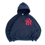 画像7: BIG NY Noodle letter printed Graffiti Print Vintage Hoodie ユニセックス 男女兼用 NY Noodle 落書き風 グラフィティ ロゴ 古着風 ヴィンテージ風 スウェットパーカー (7)