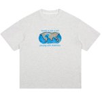 画像5: World is a cat playing round neck short sleeve T-shirt  ユニセックス 男女兼用ワールドキャットプリントラウンドネック Tシャツ (5)