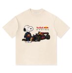 画像3: Snoopy x F1 Red Bull round neck short sleeve T-shirt  ユニセックス 男女兼用スヌーピー×F1レッドブルプリントラウンドネック Tシャツ (3)