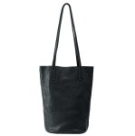 画像1: Genuine leather floral tube bucket shoulder bag　ユニセックスレザーフローラルチューブバケットショルダーバッグ (1)