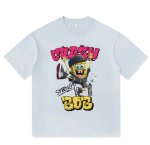 画像5: Crazy Spongebob round neck short sleeve T-shirt  ユニセックス 男女兼用クレージースポンジボブプリントラウンドネック Tシャツ (5)