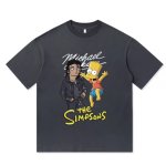 画像3: Bart Simpson x Michael Jackson round neck short sleeve T-shirt  ユニセックス 男女兼用バートシンプソン×マイケルジャクソンプリントラウンドネック Tシャツ (3)