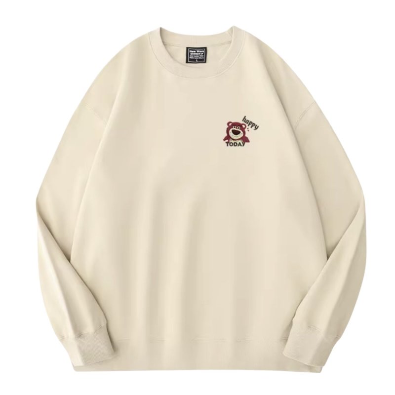 画像1: Lotso One Point Sweat Shirts ユニセックス 男女兼用 ロッツォ ワンポイント プリント スウェット トレーナー (1)