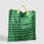 画像4: Green Check Large Capacity Tote Bag　ユニセックスグリーンチェックラージキャパシティトートショルダーバッグ (4)