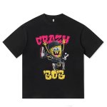 画像2: Crazy Spongebob round neck short sleeve T-shirt  ユニセックス 男女兼用クレージースポンジボブプリントラウンドネック Tシャツ (2)