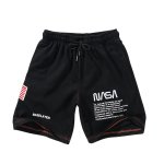 画像2: Men's Casual nasa short pants astronaut pants Jogging Harem Short Pants  カジュアルジョギング ハーレム ショートパンツ　スウェットパンツ ジョガーパンツ (2)
