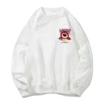 画像2: Lotso Front Print & One Point Sweat Shirts ユニセックス 男女兼用 ロッツォ ペア ワンポイント プリント スウェット トレーナー (2)