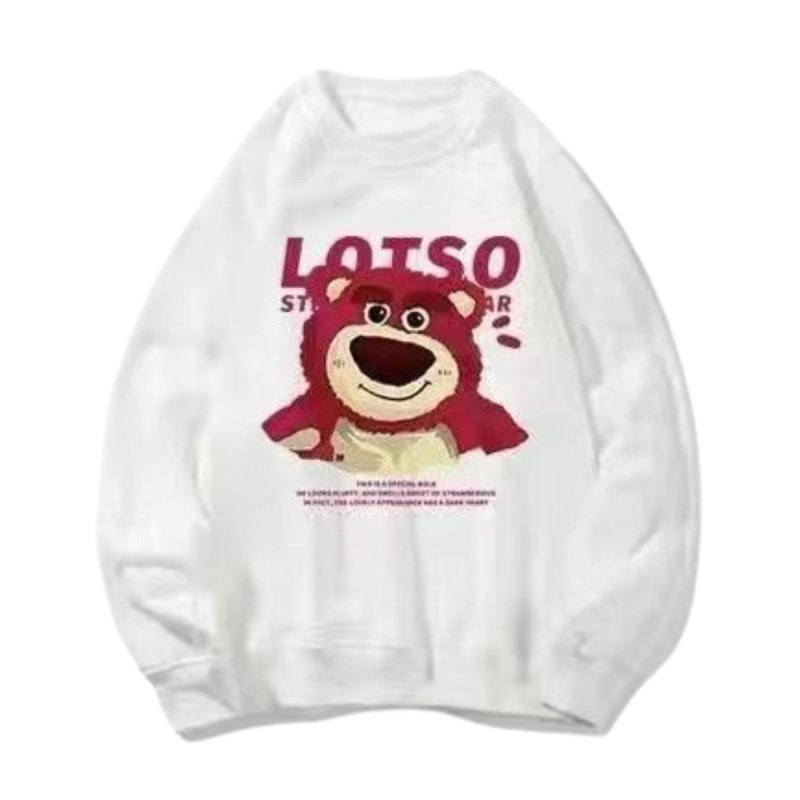 画像1: Lotso Front Print & One Point Sweat Shirts ユニセックス 男女兼用 ロッツォ ペア ワンポイント プリント スウェット トレーナー (1)
