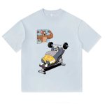 画像4: Bench Press Tom and Jerry Fitness Print round neck short sleeve T-shirt  ユニセックス 男女兼用ベンチプレス トム＆ジェリー フィットネスプリントラウンドネック Tシャツ (4)