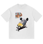 画像1: Bench Press Tom and Jerry Fitness Print round neck short sleeve T-shirt  ユニセックス 男女兼用ベンチプレス トム＆ジェリー フィットネスプリントラウンドネック Tシャツ (1)