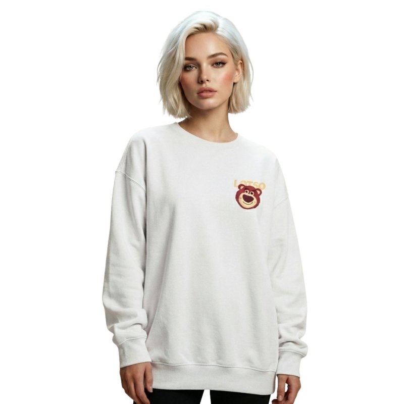 画像4: Lotso One Point Back Pring Sweat Shirts ユニセックス 男女兼用 ロッツォ ペア ワンポイント バックプリント スウェット トレーナー (4)