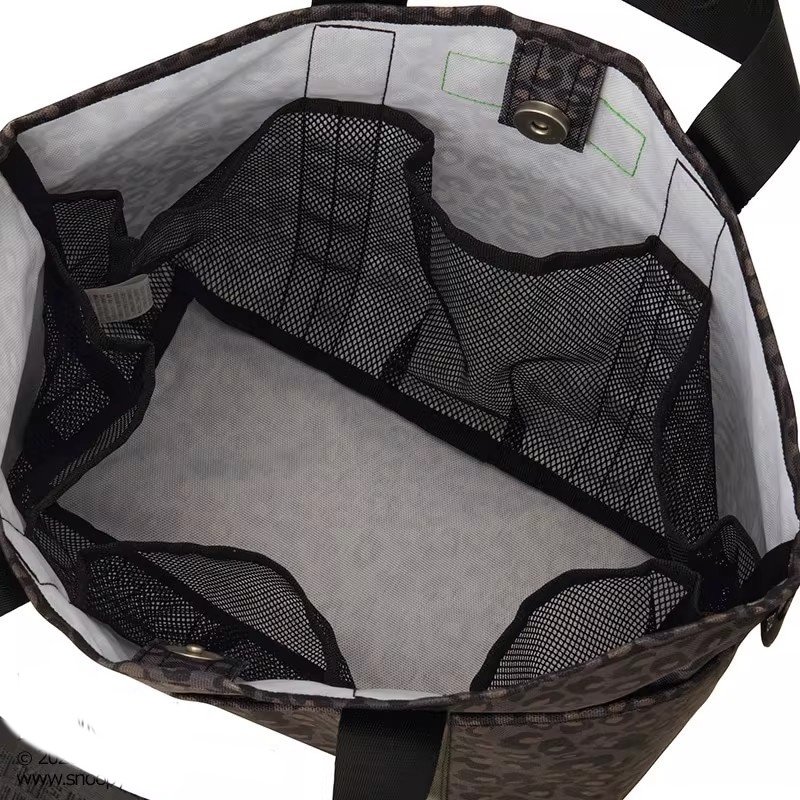 画像8: Snoopy one-point embroidered canvas tote shopping bag　ユニセックススヌーピーワンポイント刺繍 キャンバストートショッピングバッグ (8)