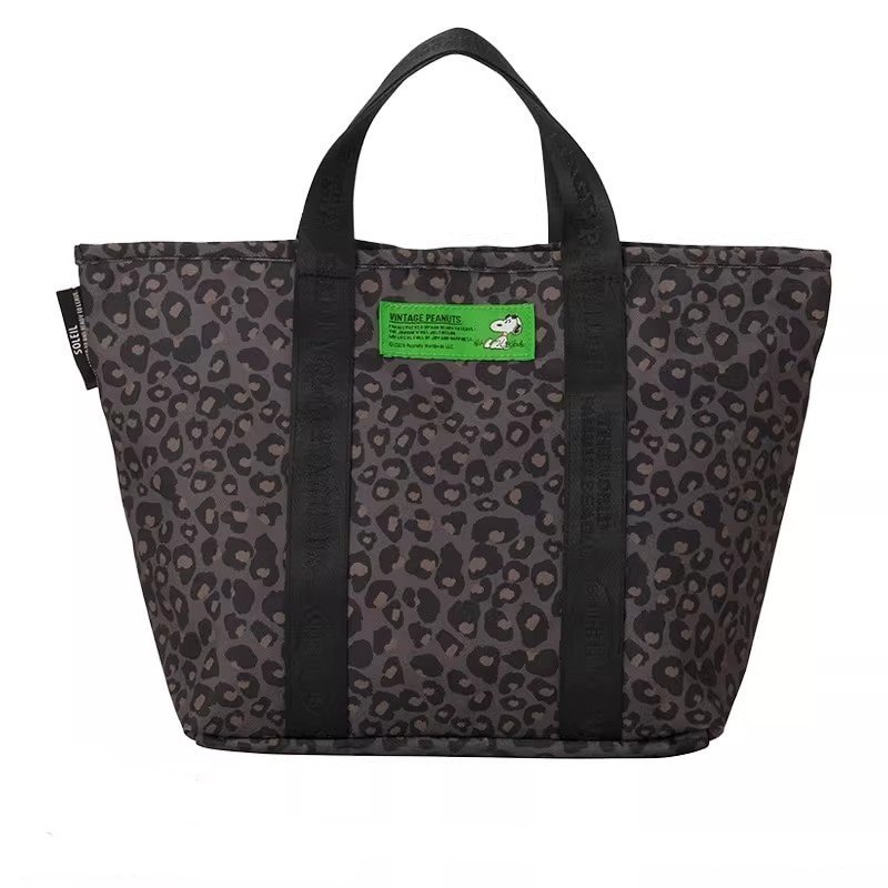 画像6: Snoopy one-point embroidered canvas tote shopping bag　ユニセックススヌーピーワンポイント刺繍 キャンバストートショッピングバッグ (6)