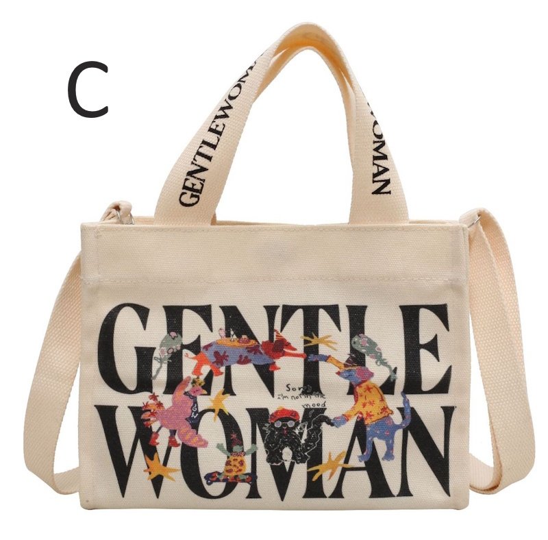 画像4: Gentlewoman Canvas Mini Tote Shoulder Bag　ユニセックスGentle womanキャンバスミニトートショルダーバッグ  (4)