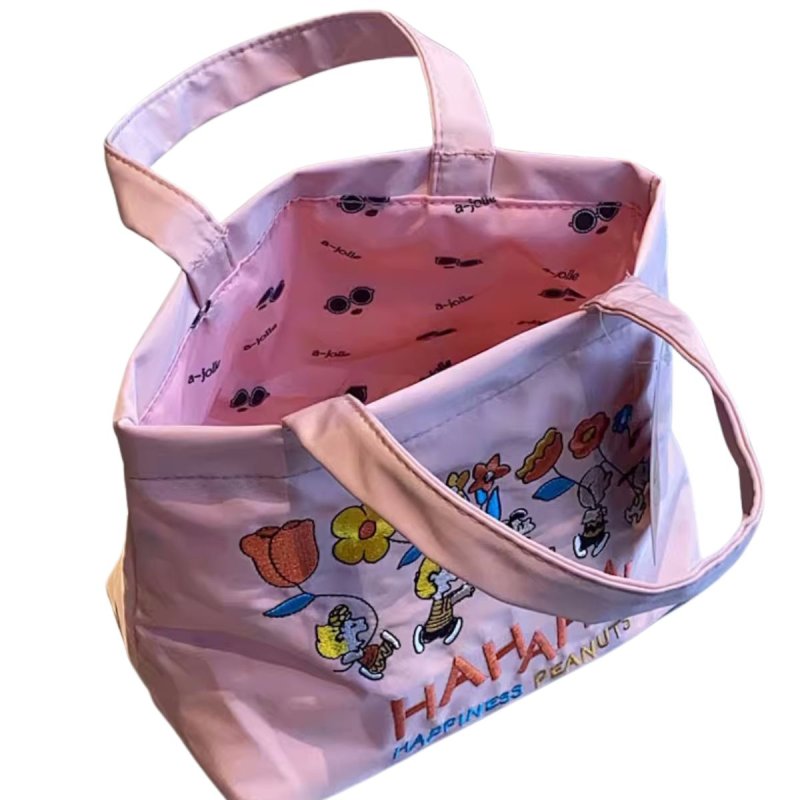 画像6: Happy Snoopy & Friends Embroidered Tote Bag　ユニセックスハッピースヌーピー&フレンズトートショルダーバッグ  (6)