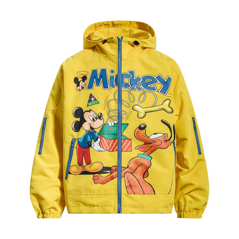 画像1: Mickey & Pluto Windbreaker Coat　男女兼用ミッキー＆プルートウィンドブレーカコートジャケット (1)