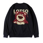 画像1: Lotso One Point Back Pring Sweat Shirts ユニセックス 男女兼用 ロッツォ ペア ワンポイント バックプリント スウェット トレーナー (1)