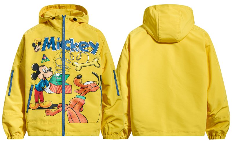 画像4: Mickey & Pluto Windbreaker Coat　男女兼用ミッキー＆プルートウィンドブレーカコートジャケット (4)