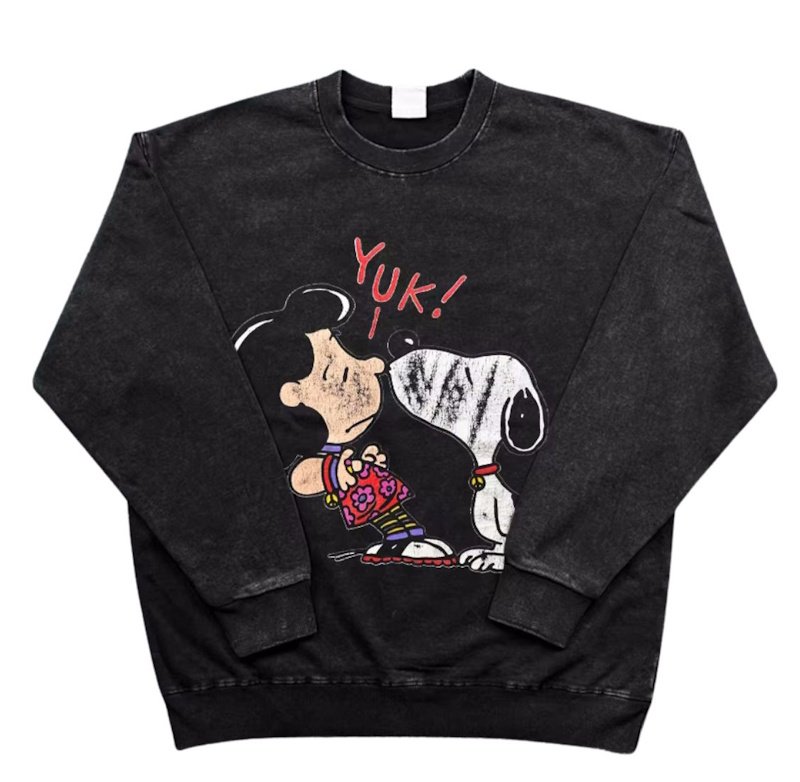 画像1: Snoopy & Charlie Brown vintage style sweatshirt ユニセックス 男女兼用スヌーピー&チャーリー・ブラウン ビンテージスタイルスウェット トレーナー (1)