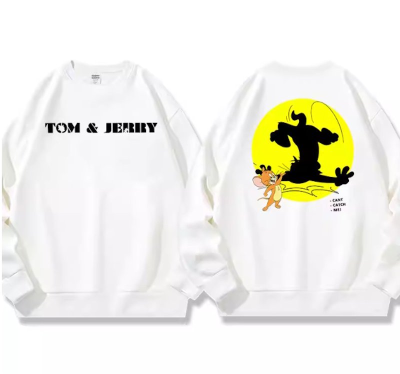 画像3: Silhouette Tom & Jerry Print Print round neck long sleeve T-shirt  ユニセックス 男女兼用シルエット トム＆ジェリープリントラウンドネック スウェットトレーナー (3)