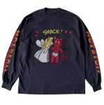 画像1: Hot Stuff Little Devil x Princess Vintage Style Long Sleeve T-Shirt　ホットスタッフ リトルデビル×プリンセスビンテージスタイルロングスリーブTシャツ ユニセックス 男女兼用 (1)