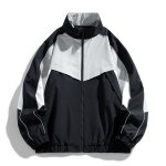 画像3: Unisex  American color block casual sports jacket and pants suit Jacket + Pant ユニセックス 男女兼用 アメリカンカラーブロックカジュアルスポーツテイストジャケット&パンツセットアップスーツ  上下 (3)