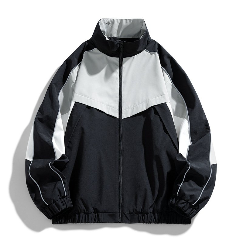 画像3: Unisex  American color block casual sports jacket and pants suit Jacket + Pant ユニセックス 男女兼用 アメリカンカラーブロックカジュアルスポーツテイストジャケット&パンツセットアップスーツ  上下 (3)